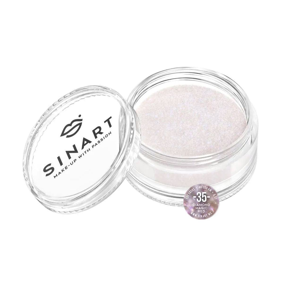 Пігмент для повік Sinart Make-Up With Passion, 35 Diamond Magic Red, 0.5 г
